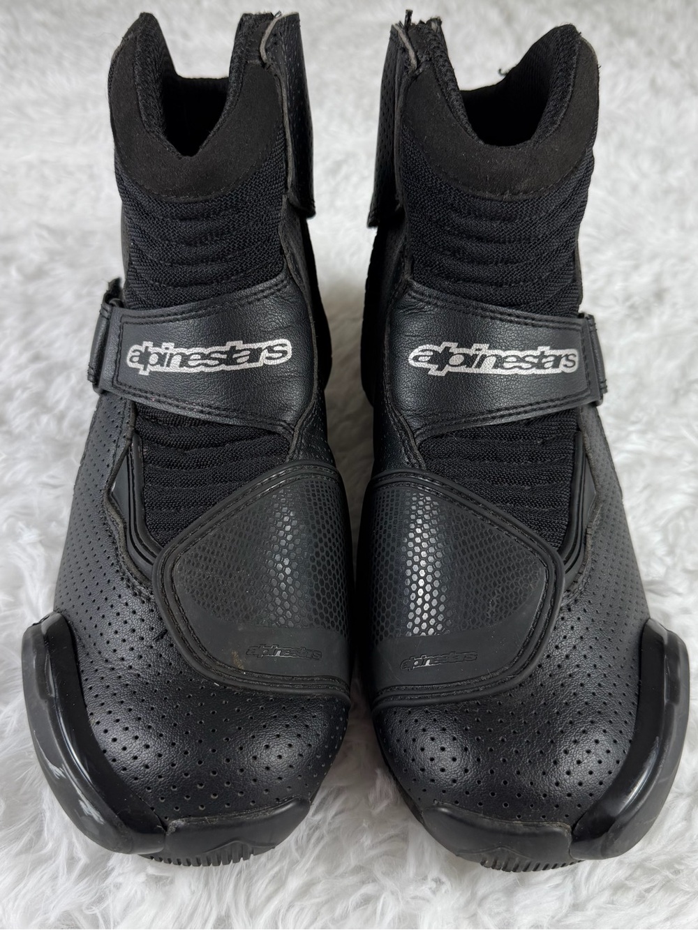 Alpinestars SMX-1 R Vented v2 Motorcycle Boots All Black Men’s 11.5 EUR 46 Moto - Picture 2 of 15